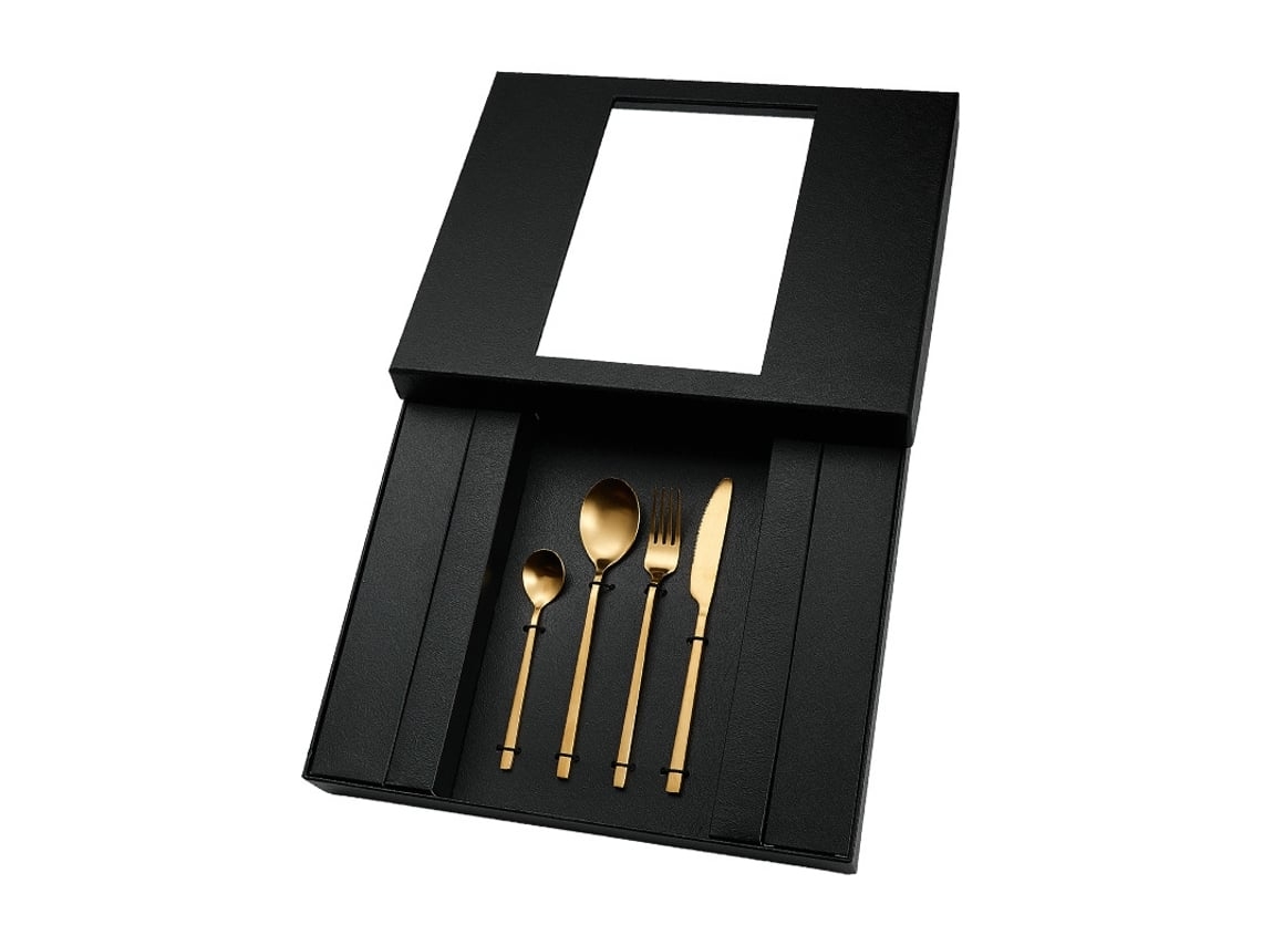 Conjunto De Cubiertos De Acero Inoxidable De 24 Piezas Cubiertos Multiusos Para Casa Y Cocina Gusshious Oro