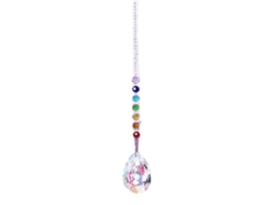Atrapasol de prisma de bola de cristal para ventana, adorno de coche, arcoíris, ideal para el hogar, la oficina, el jardín y la pared.