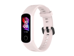 Pulsera de silicona con hebilla metálica para Huawei Honor Band 5i / Band 4, talla única (rosa flor de cerezo).