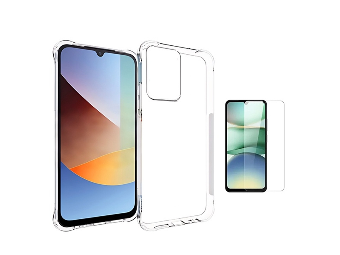 Kit De Funda Antigolpes Superprotect Película De Cristal Templado Clearglass Phonecare Para Xiaomi Redmi 15a 5g - Transparente