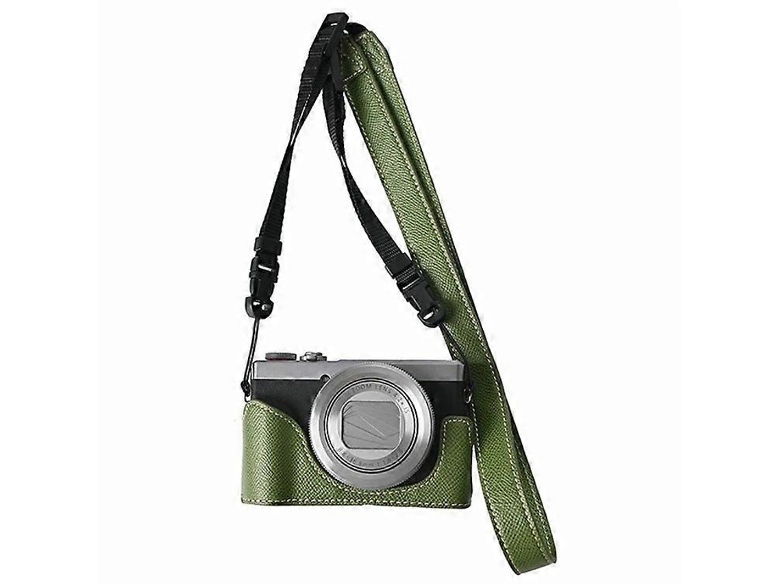 Estuche de cuero compatible con Canon PowerShot G7 X Mark III / G7 X Mark II con correa para el hombro Facpoet