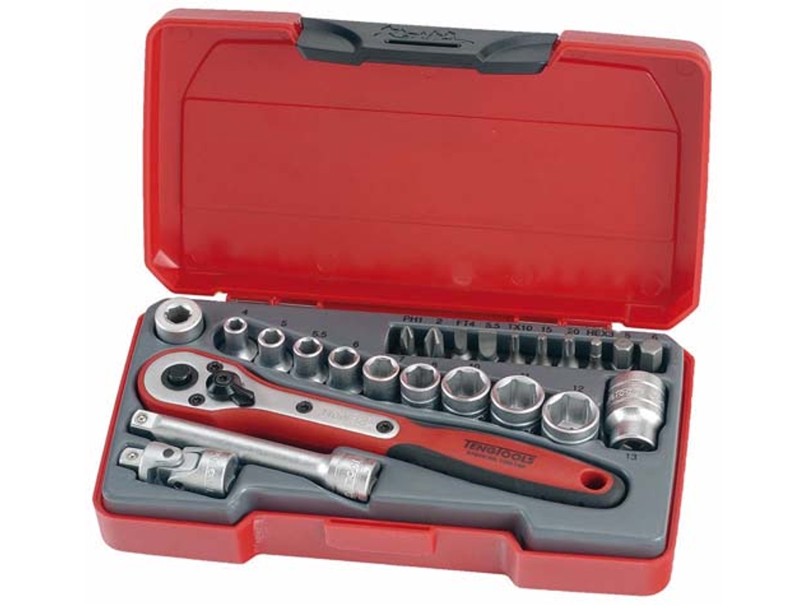Tengtools 167920107 Juego De Llaves De Vaso 1/4 T1424 24 Pzas