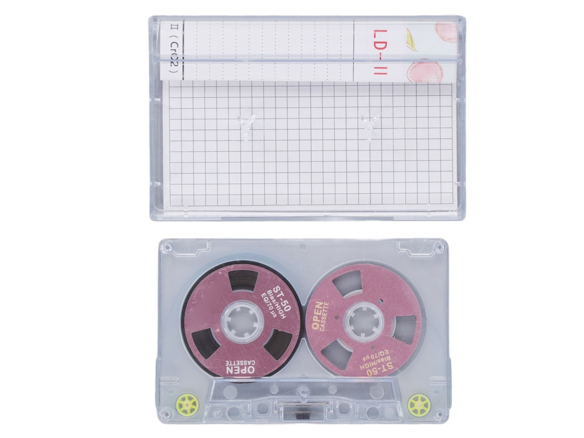 Cintas De Casete Vírgenes Con 46 Minutos De Alta Potencia Y Bajo Nivel De Ruido Para Grabación De Música Casera - Rosa