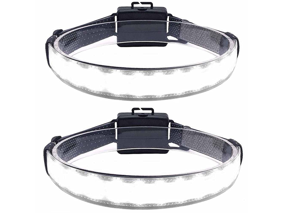 Linterna Frontal Led Combinada, Haz Ancho, Funciona Con Pilas Aaa, Iluminación De 220°, Impermeable, Ligera, Con Banda Elástica, Ideal Para