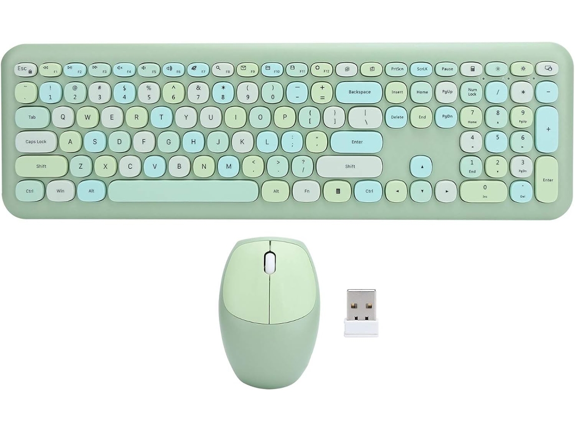 Combo De Teclado Y Ratón, Chip De Alto Rendimiento De 2,4 Ghz, Conexión Estable.