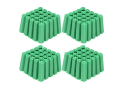100 Piezas De Tubo De Expansión De Plástico Verde M6 Para Montaje En Pared - Accesorio De Fijación De Alta Resistencia