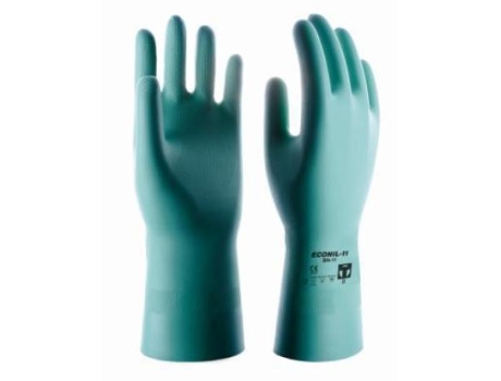 Guante nitrilo satinad econil 11 sulfatar-quimico cat2 t-10 bn15