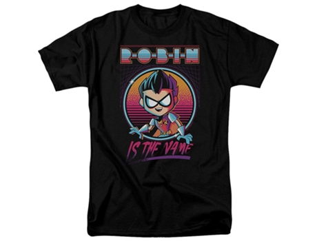 Camiseta ROCKINSTONE Robin é o nome Teen Titans Go (XL)