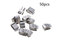 Clip De Acero Inoxidable 304 Para Instalación De Cables Solares, 2x6 Mm, 50 Unidades Srbtv