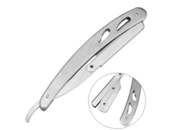 Portafolios De Cuchillas De Afeitado Recto De Acero Inoxidable Para Barberos, Porta Razor Plegable