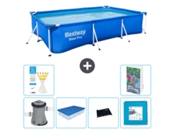Bestway Piscina Bestway Steel Pro Retangular - 300x201x66 Cm - 7-peças S273