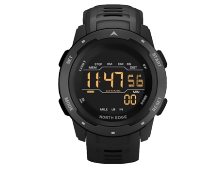 Smartwatch CHRONUS Impermeable Deportes En el exterior Podómetro Multifuncional (Negro)