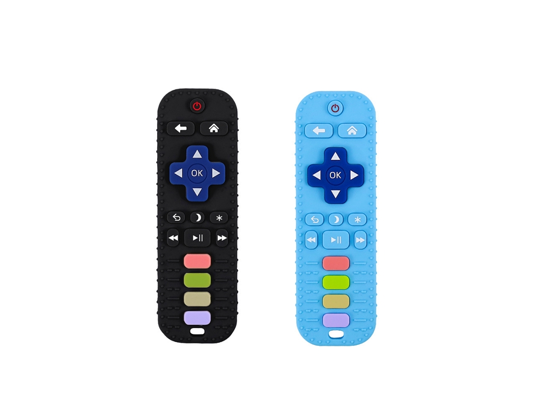 Juguetes Para La Dentición Del Bebé, 2 Unidades, Con Control Remoto, Forma, Para Bebés De 3 A 18 Meses (azul, Negro) Czhhmart