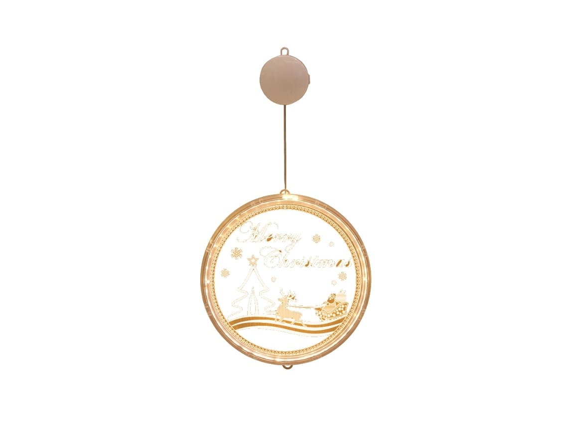 Pared - Adorno Navideño Con Luz Funciona Con Pilas. Es Perfecto Para Decorar Paredes, Ventanas, Terrazas Y Mucho Más. Mide 16 Cm De Largo. ¡