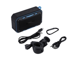 Altavoz Bluetooth portátil e impermeable para uso en exteriores, sonido estéreo 3D.