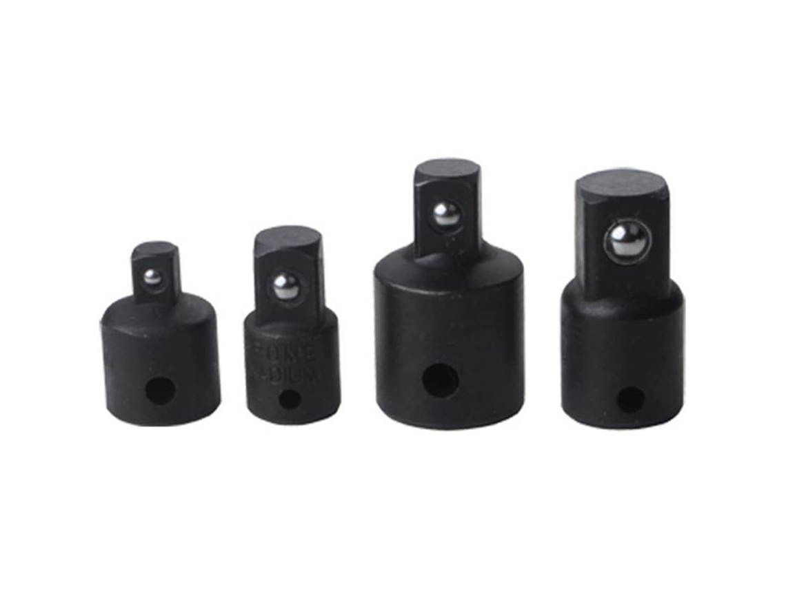 Juego De Adaptadores De 4 Piezas Para Llaves De Vaso, Con Adaptadores De Aumento Y Reducción, Para Herramientas De 1/2", 3/8" Y 1/4" Con Ranura.