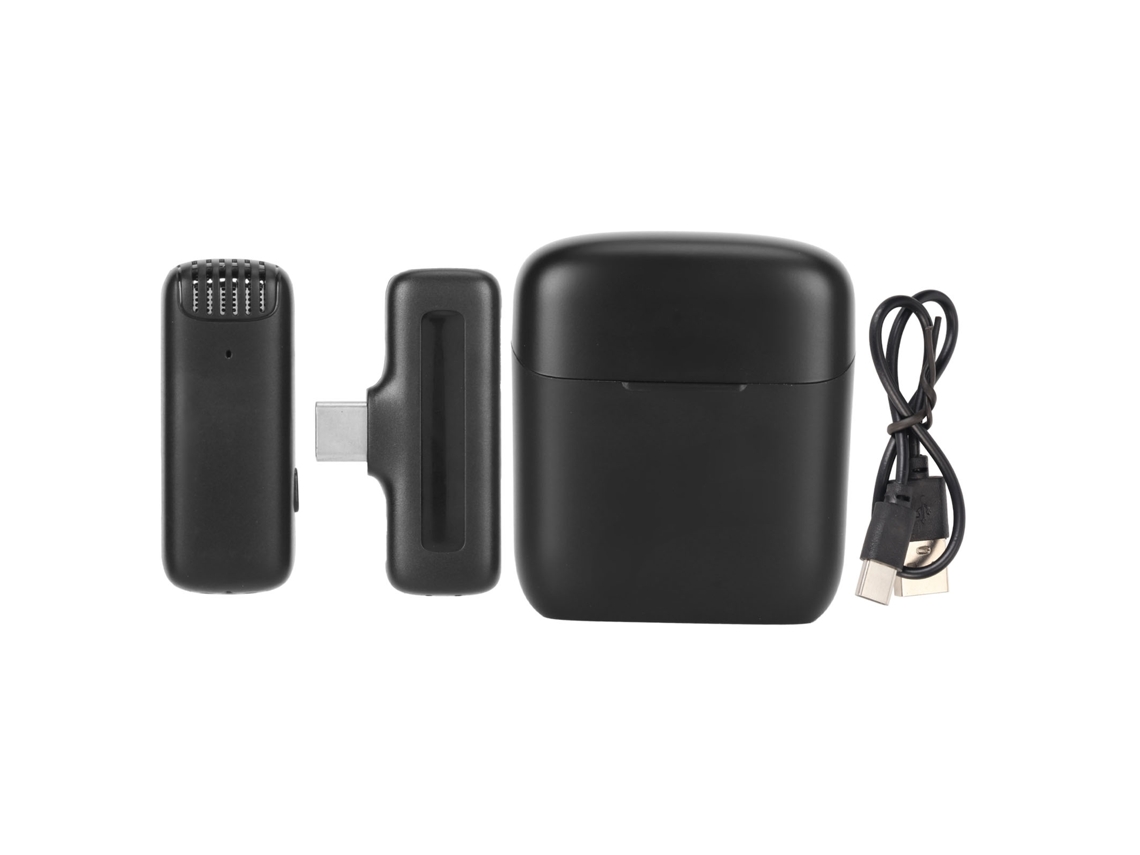 Micrófono De Solapa Inalámbrico Con Reducción De Ruido, Clip Plug And Play Para Smartphone