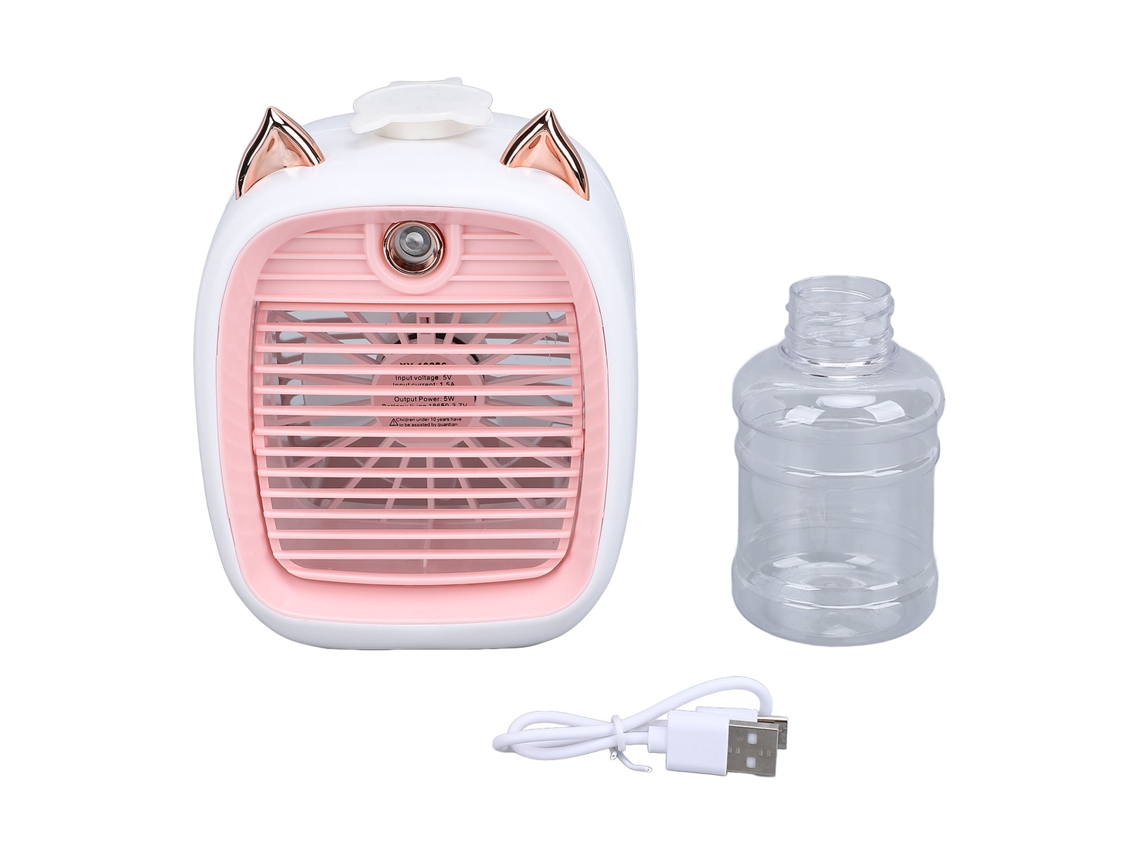 Mini ventilador nebulizador recargable por USB para el ratón de oficina Fox