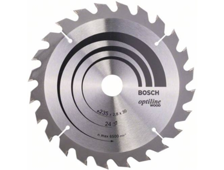 Disco de Sierra Circular BOSCH Optiline Madera 235x30/25x2.8 mm - 24