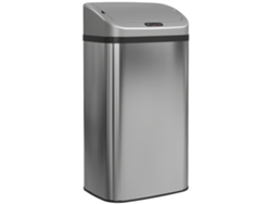 Lixeira 48l Sensor Infravermelho Inox Anti Digital Prata