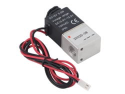 Válvula solenoide de 2 posições e 2 vias em liga de alumínio, normalmente fechada, G1/4 2v025-08, 12V CC