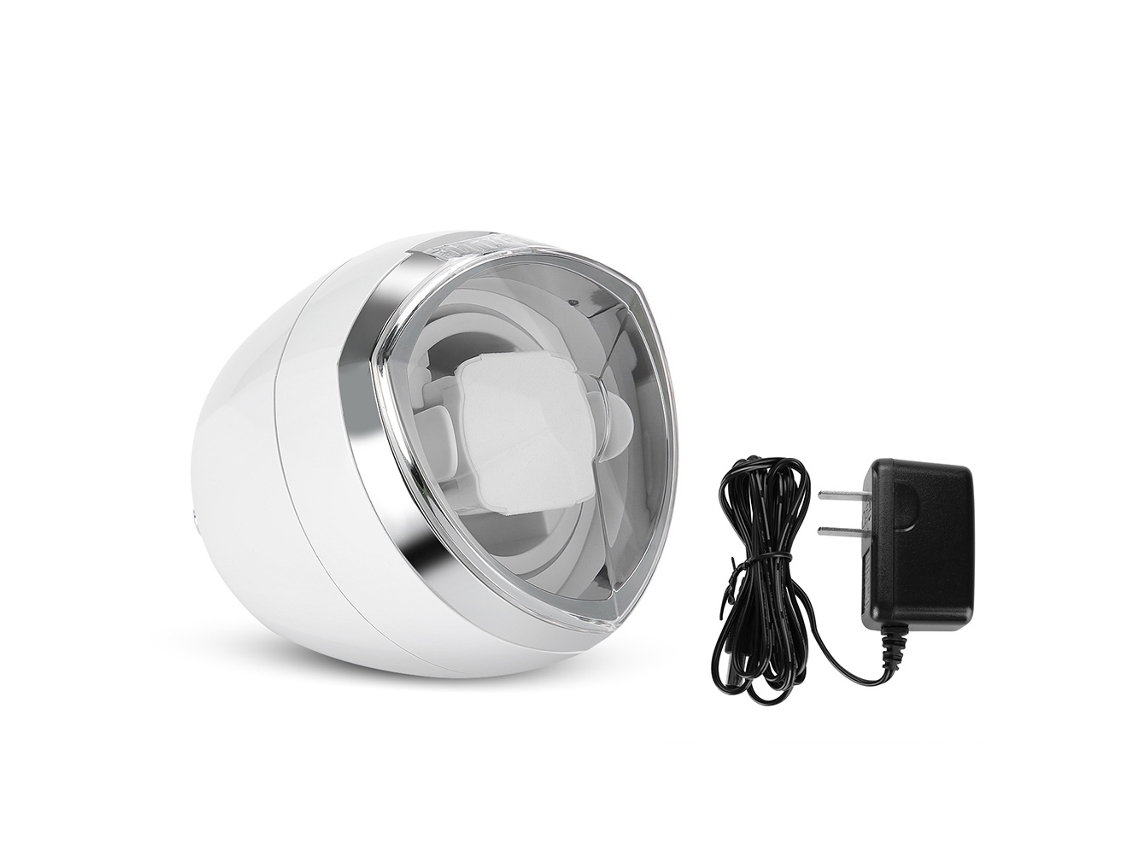 Rebobinador Automático De Relojes Con Luz Led Azul, Estuche Compacto Para Almacenamiento Y Exhibición.