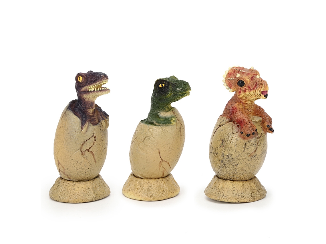 3 Modelos De Huevos De Dinosaurio Con Base, Un Lindo Juguete Educativo Para Niños.