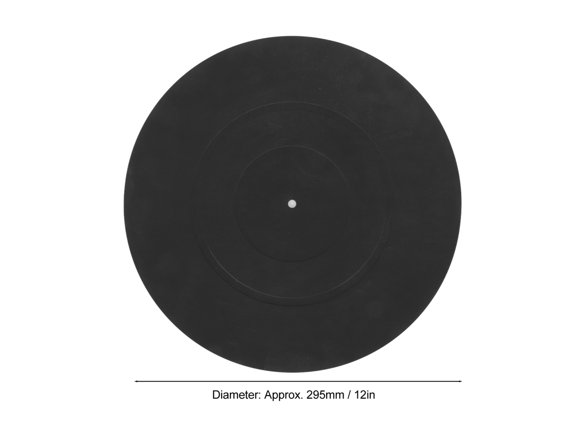 Alfombrilla Antiestática Profesional Para Platos Giratorios De Vinilo Lp, Con Reducción De Vibraciones.