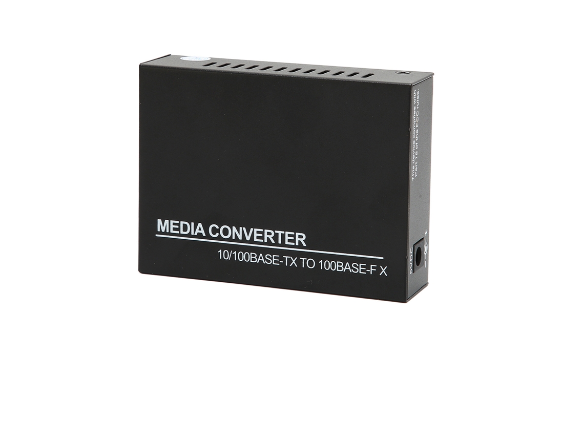 Conversor De Mídia Fibra Para Ethernet 10m 100m Porta Rj45 Para Fibra Multimodo 100base 100‑240v Plug Us