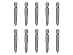 10 Puntas De Destornillador Phillips Magnéticas De 6 Mm S1/4, Acero S2, Accesorios Eléctricos
