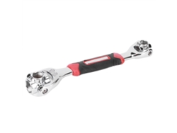 Llave De Vaso Giratoria 8 En 1, De Acero De Alto Carbono, Con Doble Extremo, De 12 A 19 Mm, Para Reparaciones Manuales.