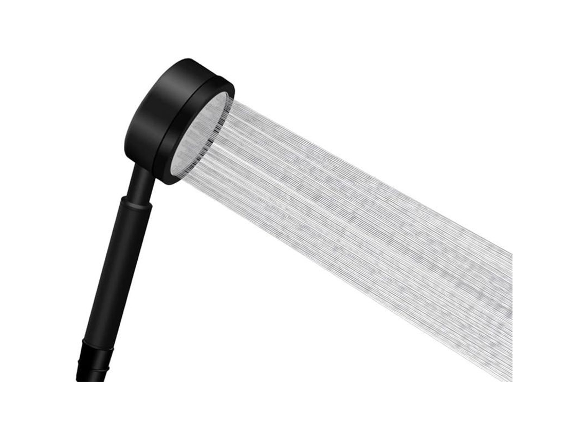Ducha De Acero Inoxidable 304 Alta Presión Ahorro De Agua Fácil Instalación Baño Negro