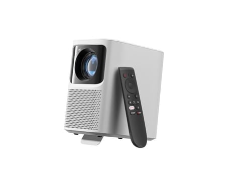 Videoproyector Preinstalado 500 Ansi Lúmenes Full HD 1080P Enfoque Automático Altavoces Dolby Dobles Blanco EMOTN N1 Netflix