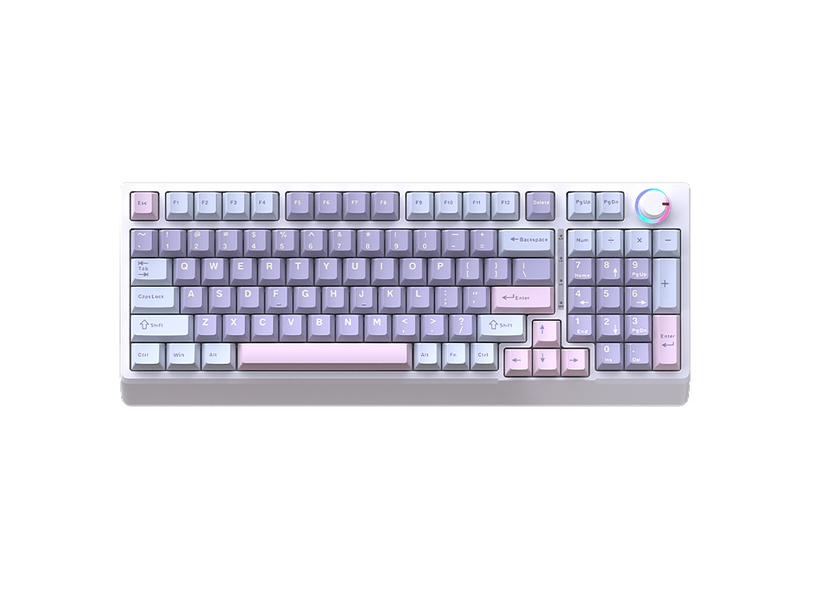 Teclado mecánico inalámbrico H98 de tres modos, Bluetooth 2.4G con cable, caja de conexión DIY