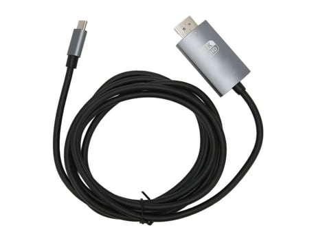 HURRISE USB C a 4K 30Hz Cable Plug and Play para monitor de TV gris