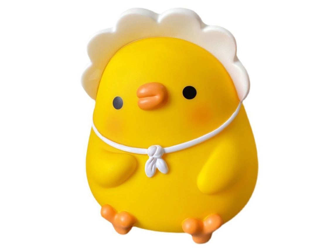 Bonita Hucha Amarilla Con Forma De Pato De Dibujos Animados Para Niños Y Niñas - Fabricada En Vinilo Y Resina Anticaídas.