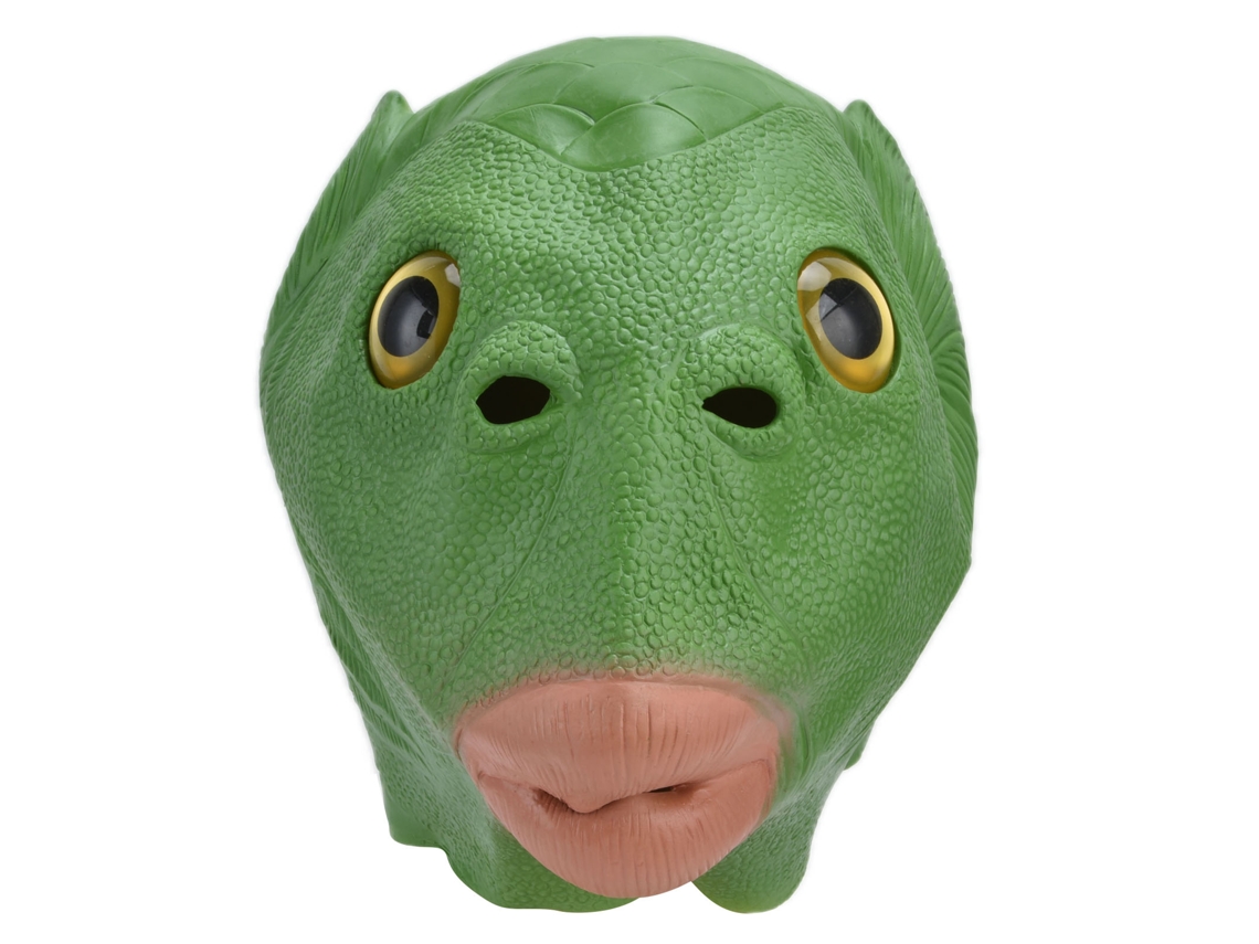 Máscara De Cabeza De Pez De Látex, Divertida Y Aterradora, Para Cosplay De Halloween Para Adultos.