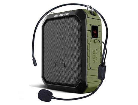 18 W 18 W Amplificador de Voz Inalámbrico Portátil con Auriculares con Micrófono Bluetooth Impermeable Megáfono + Batería de Reserva