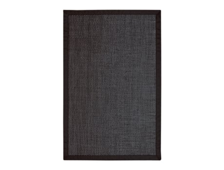 Alfombra vinílica Deblon con Ribete Antideslizante STORESDECO (PVC - 120 x 180 cm - Negro)