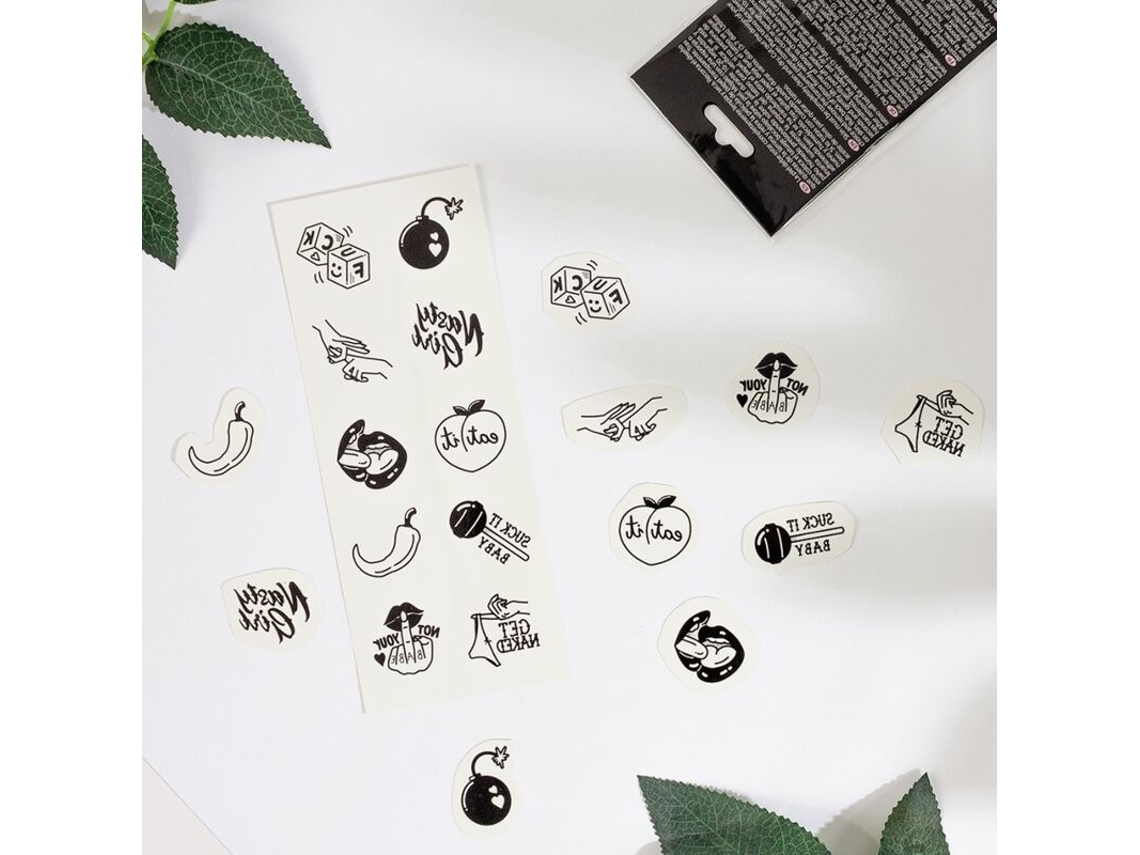 Secret Play - Set De 10 Tattoos Temporales Spicy Collection Secretplay