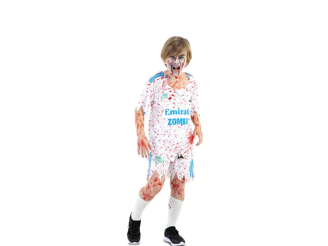 Disfraz de Niño EUROCARNAVALES Jugador De Futból Zombi  (5 - 6 años)