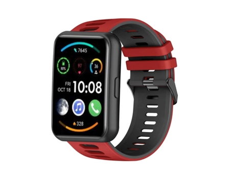 Correa Pioneer para Huawei Watch Fit 2 Rojo y Negro