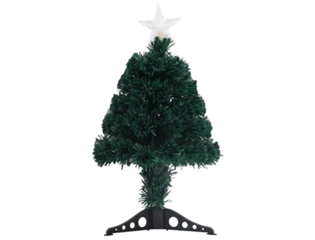Árbol de Navidad VIDAXL con luces y soporte fibra óptica (64 cm)