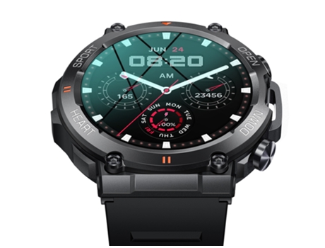 EKO Reloj conectado Sport 5.0 con pantalla táctil, iluminación automática inteligente y protección antirrobo Negro