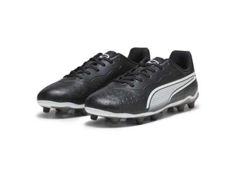 Botas de fútbol Unisex para Fútbol PUMA King Match Fg Negro (37)