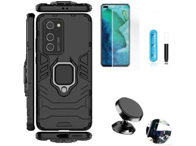 Kit Carcasa y Protector de Cristal Nano Curved UV Huawei P40 Pro Defender Negro