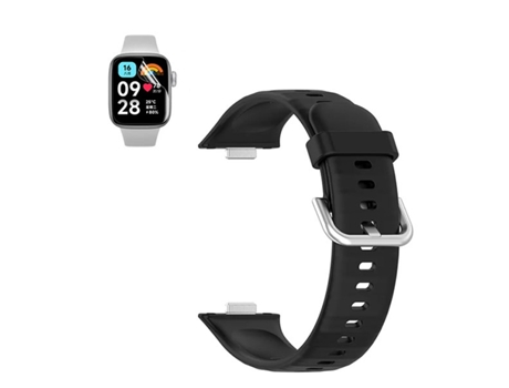 Kit Pulsera Smoothsilicone con Hebilla Película de Hydrogel PHONECARE Compatible con Huawei Watch Fit 3 Negro