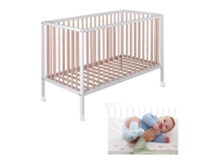 Cuna colecho Laponia con somier de láminas de haya y 4 ruedas con kit colecho incluido COOL DREAMS