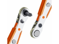 Destornillador Phillips Ph2 110mm, Llave De Ratchet Mini 1/4" Y Bits Con Drive De Torque Reversible Offset