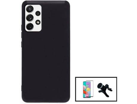 Kit Carcasa + Protector de Pantalla + Soporte Samsung Galaxy A33 5G GIFT4ME Negro